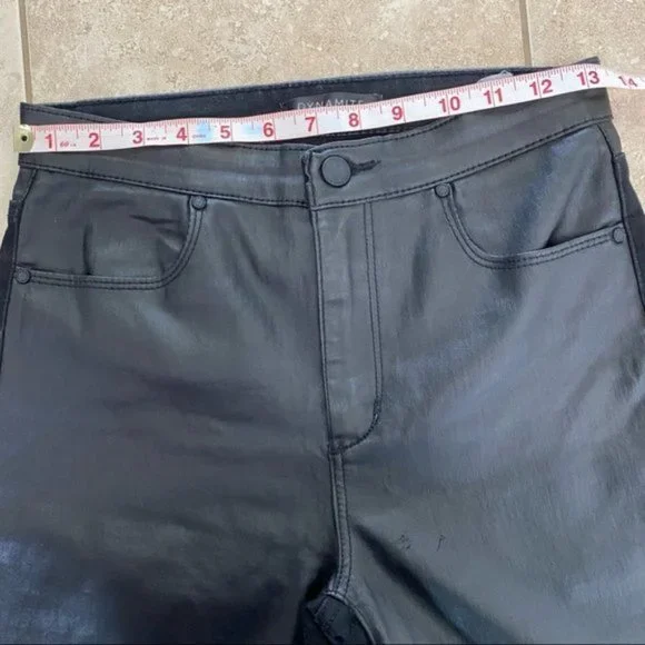 Dynamite Black Faux Leather Pants - Picture 6 of 9